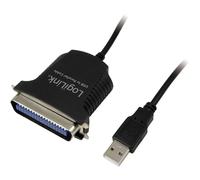 LogiLink AU0003C - Adaptador USB a paralelo, 1.5 m