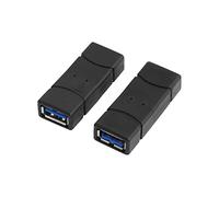 LogiLink AU0026 - Adaptador USB 3.0 (A/A, Hembra/Hembra), Color Negro