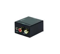 LogiLink Convertidor de audio digital a analógico CA0101 - Coaxial/Toslink a L/R - Sin ruido - Negro