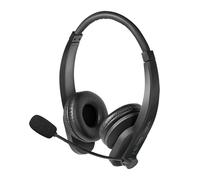 Logilink BT Stereo Headset, Micrófono Negro Estándar