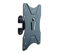 LogiLink BP0006 - Soporte de pared para pantalla plana (25 kg, 58,4 cm (23"), 106,7 cm (42"), 75 x 75 mm, 200 x 200 mm, Negro)