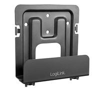 LogiLink BP0049 - Soporte Universal para Reproductores Multimedia, Discos Duros, Cables, Cajas de Satélite Negro; profundidad ajustable 25-39 mm