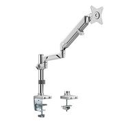 LogiLink BP0087 - Soporte de Escritorio para Monitor de 17 a 32 Pulgadas (LCD, LED, OLED, etc.), con Resorte de Gas para televisores Planos y curvados, Longitud de Brazo = 553 mm