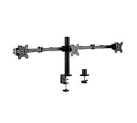 LogiLink BP0107 - Soporte de 3 Compartimentos para Monitor de 17-27", Longitud del Brazo: Ajustable, Color Negro