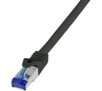 Logilink c6a013s cable de red negro 0,25 m cat6a s/ftp (s-stp) alreded