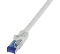 LogiLink C6A022S RJ45 CAT 6a S/FTP 0,50 m Gris 1 unidad.