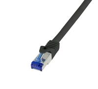 Logilink c6a023s cable de red negro 0,5 m cat6a s/ftp (s-stp)