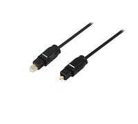 LogiLink CA1005 - Cable audio de fibra óptica (2x toslink male, 0.5 m) negro