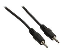 LogiLink CA1049 - Cable audio (2x 3.5 mm male, stereo, 1,0 m) negro
