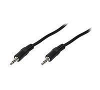 LogiLink CA1053 - Cable audio (2x 3.5 mm male, stereo, 10 m) negro