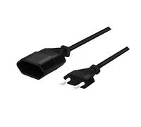 LOGILINK Cable ALIMENTACION 2XCEE 7/16 1M M/H ALARGO Negro CP122