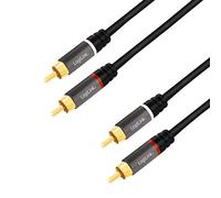 LogiLink Cable de Audio estéreo RCA (2 x 2 enchufes)