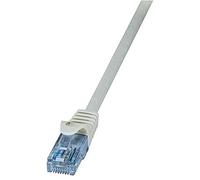 Logilink - Cable de Red Patch Cat.6A 10GE Home UUTP ECONLINE Latiguillo RJ45 Gris 0,50M