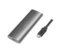 LOGILINK UA0389 - Carcasa externa para HDD/SSD M.2 NVMe y SATA, USB 3.1, plateada
