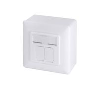 Logilink Cat 5E Modular Wall Outlet Surface 2XRJ45