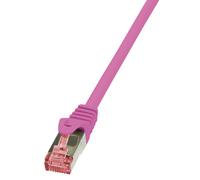 LogiLink CQ2039S - Cable PrimeLine CAT6 S/FTP Patch PIMF LSZH de 1 m, Rosa
