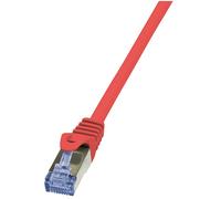 LogiLink CQ3024S - Cable PrimeLine CAT6A S/FTP Patch PIMF LSZH de 0.5 m, Red