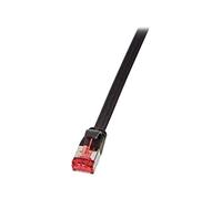 LogiLink CF2083S - Cable de red (7,5 m, Cat6, U/FTP (STP), RJ-45, RJ-45, Negro)