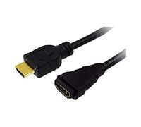 LogiLink CH0056 - Cable HDMI (v1.4, Macho/Hembra, 2 m) Negro
