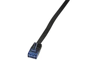 LogiLink CP0136B - Cable CAT5e UTP Flat Patch de 2 m, Negro