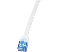 LogiLink CP0140 - Cable CAT5e UTP Flat Patch de 15 m, Blanco
