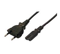 LogiLink CP092 - Cable de alimentación Euro - Euro8 de 1.8 m, Negro