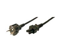 Logilink cp093 cable de transmisión negro 1,8 m c5 acoplador cee7/7