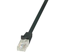 LogiLink CP2033U - Cable Ethernet (CAT6 U/UTP, 1m), Negro