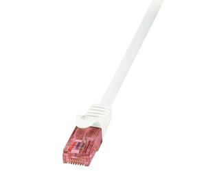 LogiLink CQ2021U - Cable PrimeLine CAT6 U/UTP Patch LSZH de 0.5 m, Blanco