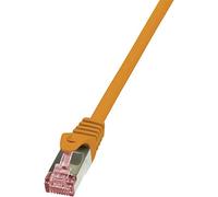 LogiLink CQ2028S - Cable Datos, Cable de Red Categoria 6, PrimeLine CAT6 SFTP Patch PIMF LSZH de 0.5 m, Naranja