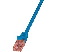 LogiLink CQ2066U - Cable PrimeLine CAT6 UUTP Patch LSZH de 3 m, Cable de Red, Latiguillo RJ45, Cable de Datos, Azul