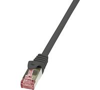 LogiLink CQ2083S - Cable PrimeLine CAT6 SFTP Patch PIMF LSZH de 7.5 m, Cable de Internet, Cable Datos, Negro