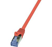 LogiLink CQ3024S - Cable PrimeLine CAT6A S/FTP Patch PIMF LSZH de 0.5 m, Red