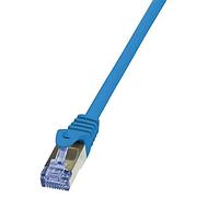 LogiLink CQ3046S - Cable PrimeLine CAT6A SFTP Patch PIMF LSZH de 1.5 m, Cable de Red Datos Internet Categoria 6, Azul