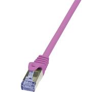LogiLink CQ3059S - Cable PrimeLine CAT6A S/FTP Patch PIMF LSZH de 2 m, Rosa