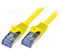 Logilink cat6a s/ftp, 10m cable de red amarillo s/ftp (s-stp)