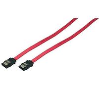 LogiLink CS0009 - Cable SATA con Latch 2X Macho de 0.3 m, Rojo
