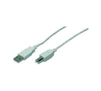 LogiLink CU0008 - Cable USB 2.0 2X Macho de 3 m, Gris