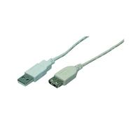 LogiLink CU0011 - Cable USB 2.0 Macho/Hembra de 3 m, Gris