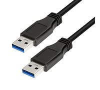 LogiLink CU0038 - Cable USB 3.0, Am a Am de 1 m, Negro
