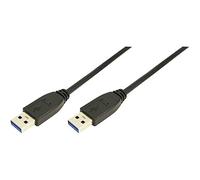 Logilink cu0040 - cable usb 3.0, am a am de 3 m, negro