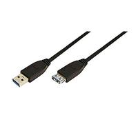 LOGILINK CU0043 - Cable USB 3.0, conector macho a hembra a, negro. 3 m