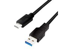 Logilink CU0168 - Cable de conexión USB 3.2 Gen 1x1, USB-A a USB-C™, negro, 1 m