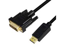 LOGILINK CV0131 ADAPTADOR DE CABLE DE VÍDEO 2 M DISPLAYPORT DVI NEGRO 2,0 m DP a