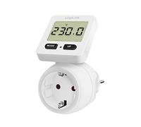 LogiLink EM0004 - Medidor de costes energéticos, Pantalla giratoria 180°, Color Blanco