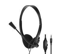 LogiLink Auriculares estéreo HS0055 – Conector estéreo de 3,5 mm, micrófono