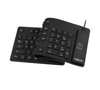 Logilink ID0019 Flexible Keyboard, PC/Mac, Keyboard German Layout black