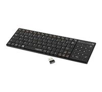 LogiLink ID0106 - Teclado con touchpad (USB Dongle, conexión Autolink, para Smart TV) Negro
