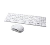 LogiLink ID0109 - Set de Teclado y ratón (2,4GHz, Slim Design, con Optical 3 Button ratón, AUTOLINK Connection) Blanco