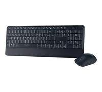 LOGILINK Teclados Marca Modelo Wireless Keyboard - RF Wireless - QWERTZ - Black - Mouse Included ID0161